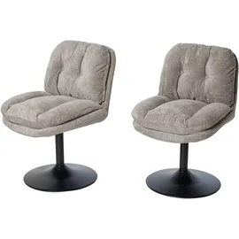 Jahnke Schalenstuhl KISS TWIST DUO Polyester palladiumgrau 2er Set