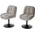 Jahnke Schalenstuhl KISS TWIST DUO Polyester palladiumgrau 2er Set