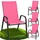 Zolta Metall-Gartenstühle Stapelstuhl 55 x 80 x 89 cm rosa 4 St.