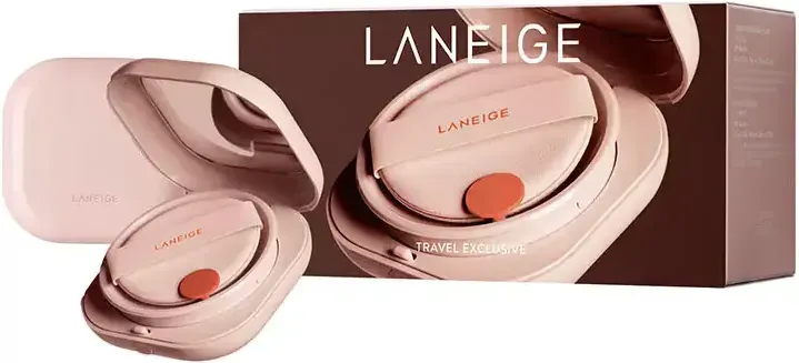 LANEIGE Neo Glow Leichte Cushion Foundation 21N1 Beige (Originalgröße + Nachfüllung 15g*2) 30g Duo-Set