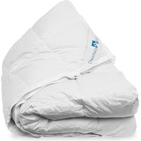 DaunenStep, Duvet, Daunendecke Meran medium, Füllung: 100% Gänsedaunen (480 g, 155 x 220 cm)