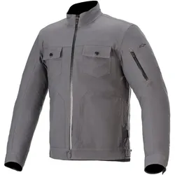 Alpinestars Solano Wasserdichte Motorrad Textiljacke, grau, Größe 4XL für Männer