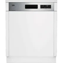 Beko BDSN36451X Einbau-Geschirrspüler (teilintegrierbar, 600 mm breit, Edelstahl)