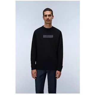 Napapijri Box Logo Langarm-t-shirt - Black Beauty - XS