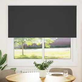 vidaXL Verdunkelungsrollo 155 x 130 cm Schwarz