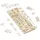 Relaxdays Holzbuchstaben Set 162 tlg. beige