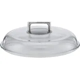 Rösle SILENCE Borosilikat Glasdeckel, Hochwertiger Pfannendeckel mit Griff aus Edelstahl 18/10, 32 cm, Temperaturbeständigkeit bis 260 °C, Spülmaschinengeeignet