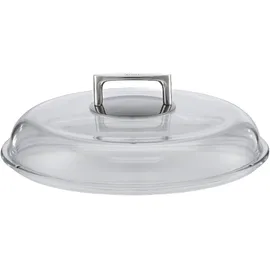 Rösle SILENCE Borosilikat Glasdeckel, Hochwertiger Pfannendeckel mit Griff aus Edelstahl 18/10, 32 cm, Temperaturbeständigkeit bis 260 °C, Spülmaschinengeeignet