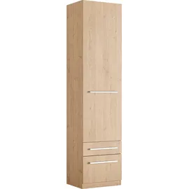 Priess Wäscheschrank Barcelona 48 x 193 x 36 cm Beige/Braun