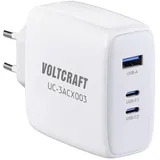 VOLTCRAFT UC-3ACX003 USB Ladegerät 120 W Innenbereich Ausgangsstrom (max.) 5 A 3 x 1x USB-A, 2x USB-C® GaN
