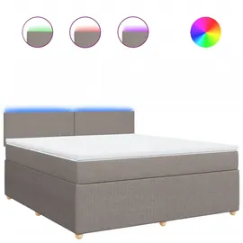 vidaXL Boxspringbett 180 x 200 cm Taupe