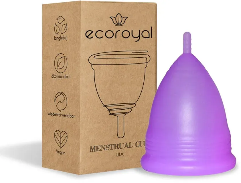 Ecoroyal Menstruationstasse in 2 Größen -  Lila - A