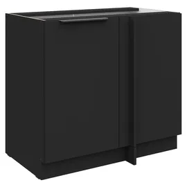 Küchen-Preisbombe Eckunterschrank 105 cm Schwarz