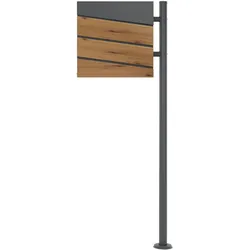 ML-Design Briefkasten mit Ständer Standbriefkasten Mailbox Postkasten Stahl Anthrazit