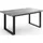 WFL GROUP Valentino 160 x 80 x 75 cm grau