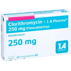CLARITHROMYCIN-1A Ph.250mg Filmtabletten 12 St