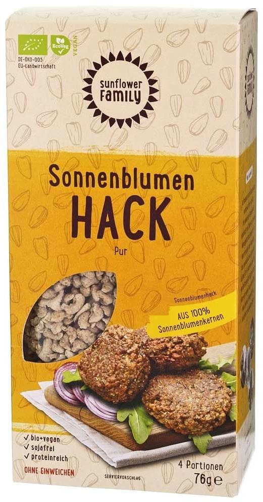 Sunflower Family Bio Sonnenblumen Hack Granulat 76 g