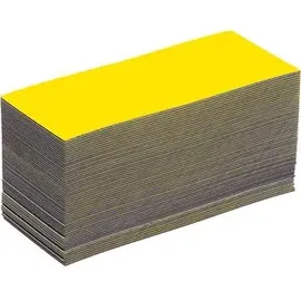 Eichner Magnetschild 100 Stück Kunststoff 50 x 100 mm gelb