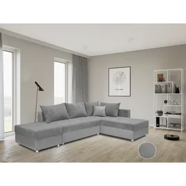 Collection AB »Italia L-Form«, mit Bettfunktion und Bettkasten, in Cord-Samt Mix