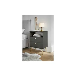 deinbett Nachttisch Laura ¦ grau ¦ Maße (cm): B: 50 H: 70 T: 34.0