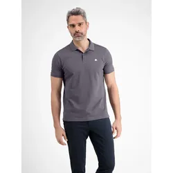 Basic Herren Poloshirt in klassischer Passform und Piquéqualität - Rock Grey - L