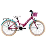 Bikestar Classic 20 Zoll RH 29 cm bezaubernd berry/karibisch türkis