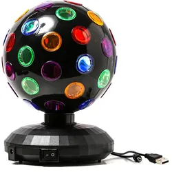 Disco Ball Lichteffekt -15cm - Batteriebetrieb + USB Kabel