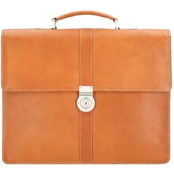 Leonhard Heyden Bergamo Aktentasche Leder 40 cm Laptopfach braun