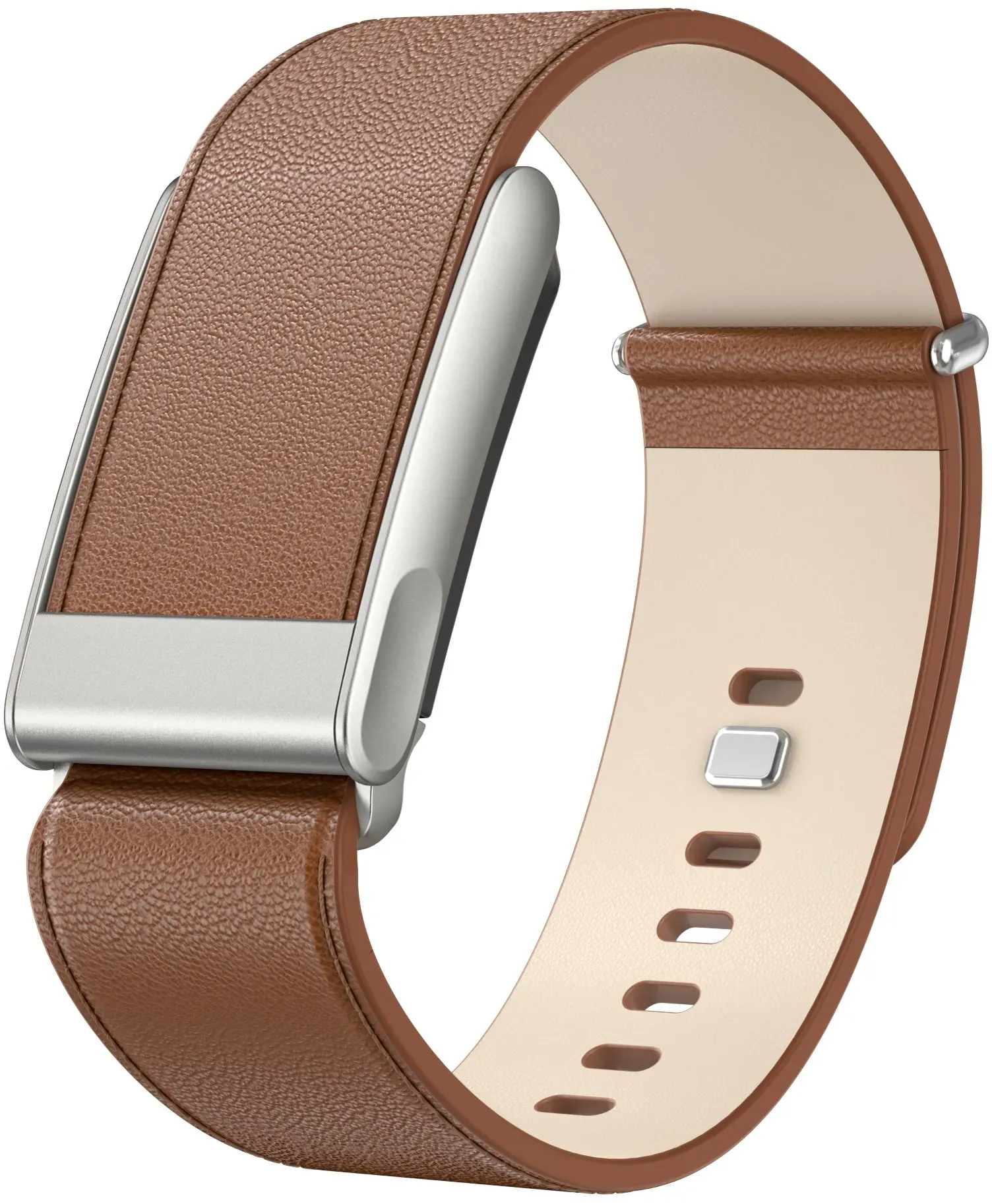 Strap-it Whoop MG Armband Leder für Whoop MG - Braun - Druckknopf Verschluss