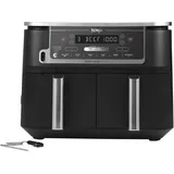 Ninja Foodi MAX Dual Zone AF451EU 9,5 l schwarz mit digitalem Bratenthermometer