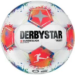 DERBYSTAR Bundesliga Brillant Fußball Trainingsball 2025/26 weiss/blau/rot 4