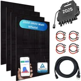 myvoltaics MyBasic XXL Balkonkraftwerk bifazial 2600 W inkl. APsystems 2025 Wechselrichter