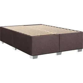 vidaXL Boxspringbett 140 x 200 cm Dunkelbraun