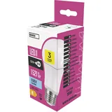 EMOS LED Lampe A60, 13,2 W Ersatz für 100 W Glühbirne, E27 Sockel, Helligkeit 1521 lm, Kaltweiß 6500 K, 30000 Stunden Lebensdauer, CRI min. 80, 180° Abstrahlwinkel