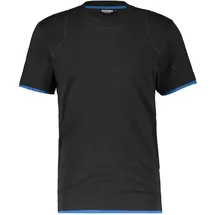 DASSY T-Shirt schwarz/azurblau