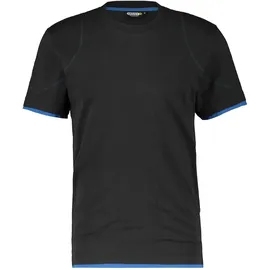DASSY T-Shirt schwarz/azurblau