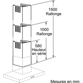 Neff Z5906N1 Kaminverlängerung 1000 mm
