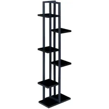 [en.casa] Blumenständer Tohmajärvi 120 x 34 x 21 cm Schwarz