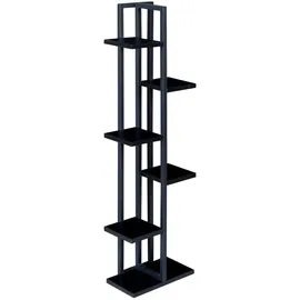 [en.casa] Blumenständer Tohmajärvi 120 x 34 x 21 cm Schwarz