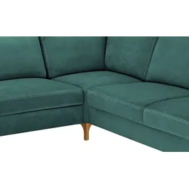 Max Schelling Wohnlandschaft Mikrofaser/Velours 3-Sitzer türkis/petrol