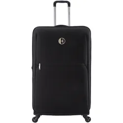Koffer ELLE "Mode", Gr. B/H/T: 45.00cm x 71.00cm x 25.5cm, schwarz, Polyester, Koffer, mit praktischem Teleskopgestänge