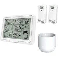 Miraval Design Funk-Wetterstation Weiß 2 Sensoren