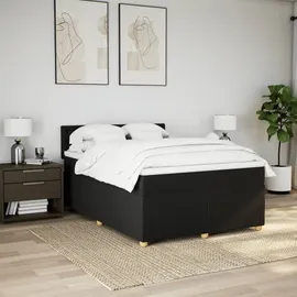 vidaXL Boxspringbett 140 x 200 cm Schwarz
