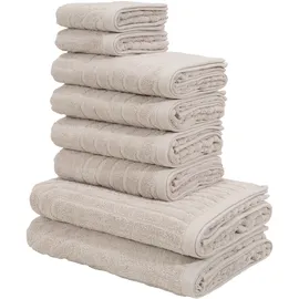 OTTO home Handtuchset Ognon 8-tlg. grau