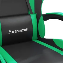 vidaXL Gaming-Stuhl Drehbar Schwarz und Grün PC