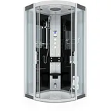 AcquaVapore Dampfdusche Duschtempel Sauna Dusche Duschkabine D46-23T3 100x100 cm ohne 2K Scheiben Versiegelung