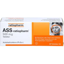 Ratiopharm ASS-ratiopharm 500 mg Tabletten 30 St.