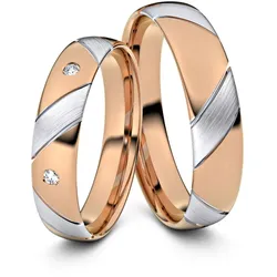 Trauringe Ahlen 333er Rot-/Weiflgold - 9843