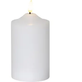 Star Trading LED Stumpenkerze 15 cm weiß