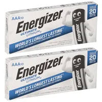 Energizer 20x Energizer Ultimate Batterie Lithium LR03 1.5V AAA